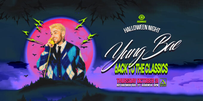 Yung Bae at Academy LA in Hollywood Nightclub Event Flyer Oct 31