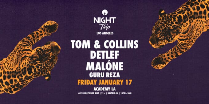 Night Trip at Academy LA in Hollywood Nightclub Event Flyer 1/17