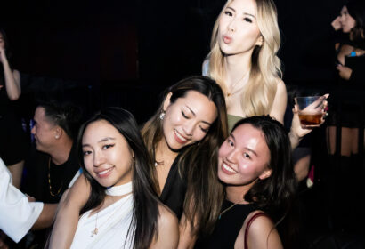 Guests posing at Vicetone at Academy LA in Hollywood club