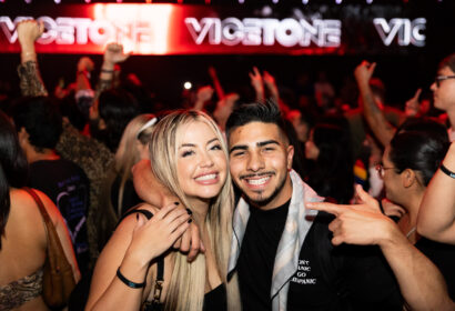 Guests posing at Vicetone at Academy LA in Hollywood club