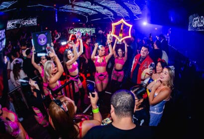 Bottle Service girls in costume at ACLA for Deorro