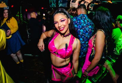Bottle Service girls in costume at ACLA for Deorro