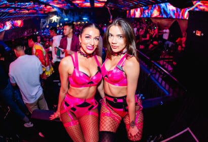 Bottle Service girls in costume at ACLA for Deorro