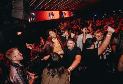 Guests posing at Nicky Romero at Academy LA in Hollywood, CA