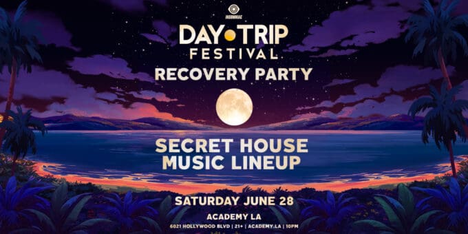 Day Trip Recovery Party at Academy LA in Hollywood Nightclub Event Flyer June 28