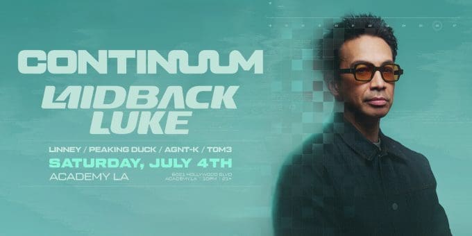 Laidback Luke at Academy LA in Hollywood Nightclub Event Flyer July 4