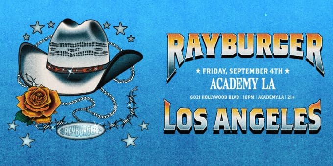 Rayburger at Academy LA in Hollywood Nightclub Event Flyer Sept 4