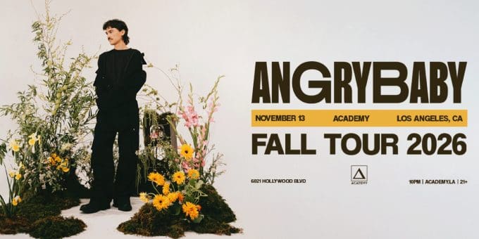 Angrybaby at Academy LA in Hollywood Nightclub Event Flyer Nov 13
