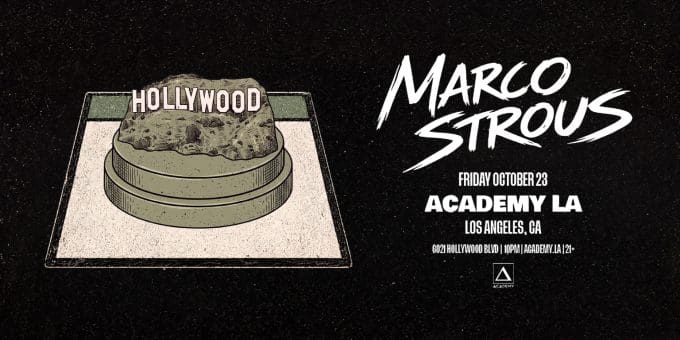 Marco Strous at Academy LA in Hollywood Nightclub Event Flyer October 23