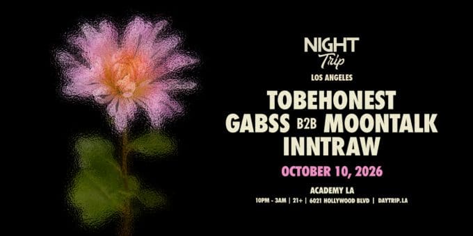 Night Trip at Academy LA in Hollywood Nightclub Event Flyer October 10