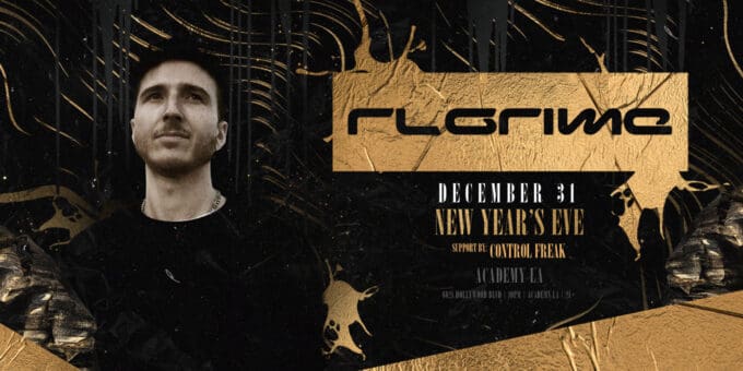rl grime at Academy LA in Hollywood Nightclub Event Flyer december 31